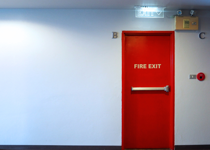 automatic fire door